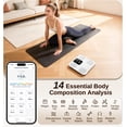 thumbnail image 4 of GE Smart Digital Bathroom Scale – 14-in-1 Body Composition Analyzer, Measures Body Weight, Body Fat & BMI, High-Precision Bluetooth Health Monitor with App, 400 lb Capacity, 11 Inch, 4 of 7