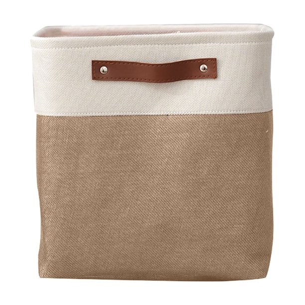 XIAOLE Cestas de almacenamiento grandes con asas, contenedores de tela para organizar ropa, juguetes y libros, contenedor de lona para oficina, dormitorio, armario, guardería, lavandería, 28 x 28 x