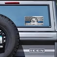 thumbnail image 3 of RUNJIG Thin Blue Line American Flag Police Support Car Decal Reflective Adhesive 1 Count, 3 of 5