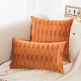 thumbnail image 1 of Funda de almohada arrugada de terciopelo holandés, sofá de casa de estilo nórdico simple, cojín para cabecera, almohada para la cintura, 30*50cm, sin núcleo, naranja cálido Aiqu Sailing Electrónica, 1 of 6