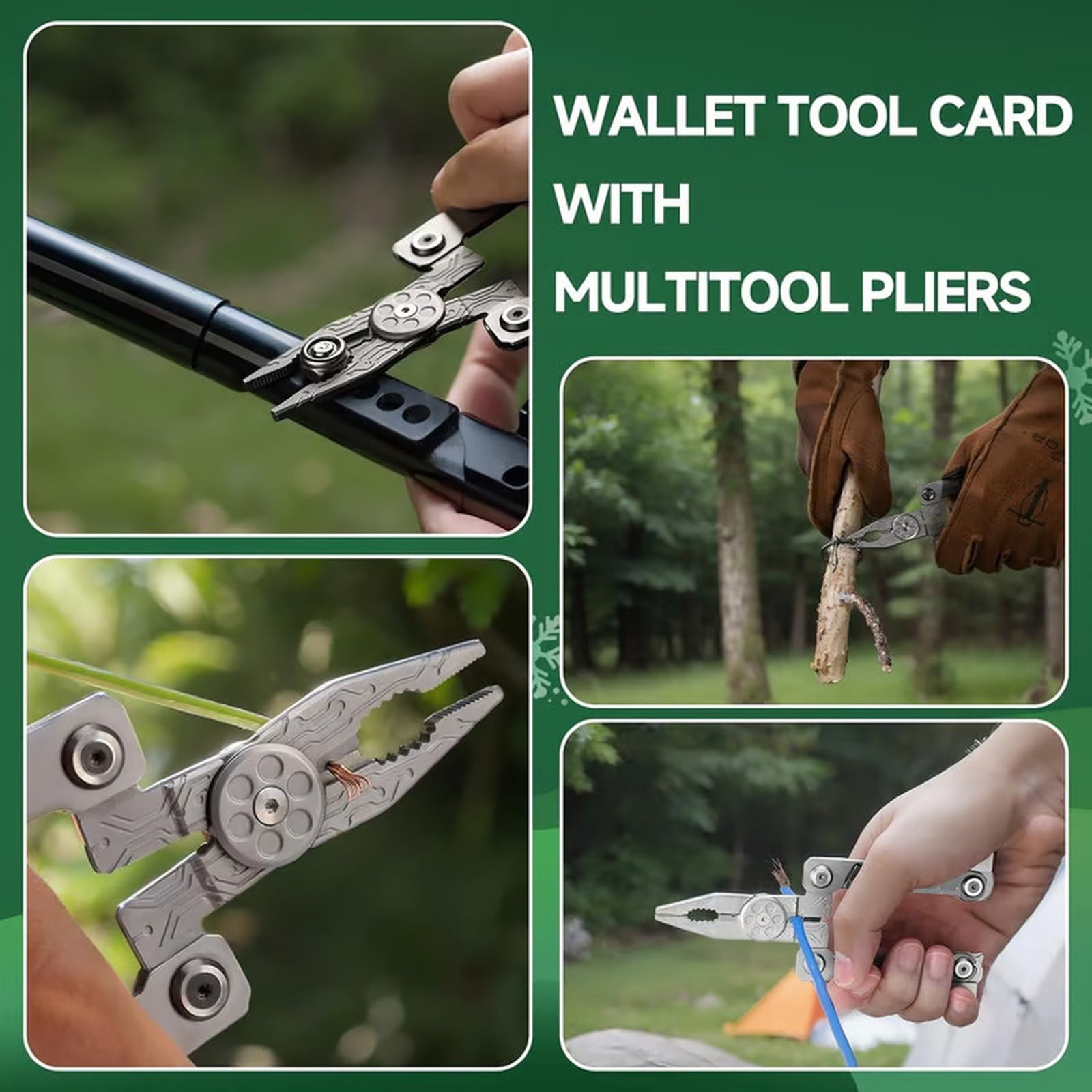 Multifunctional Foldable 14-in-1 Portable Tool Set – 14-in-1 Pliers Multi-Tool for Home Repair, Outdoor Camping & Emergency, Compact 3.35” Folded Size, Durable Metal Construction