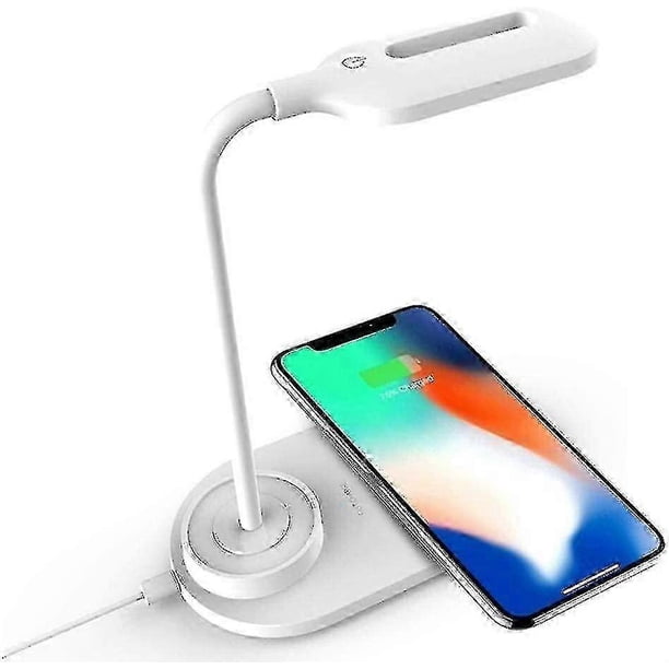 Lamps Desk Lamp Wireless Charging USB Charging Port LED Desk Light 3 Brightness Level 3 Lighting
