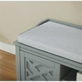 thumbnail image 4 of Alaterre Furniture Coventry 45 in. Pine Wood Storage Bench with Cushion, Entryway Organization & Decoration, 3 Adjustable/Removable Cubbies, Gray, 4 of 8