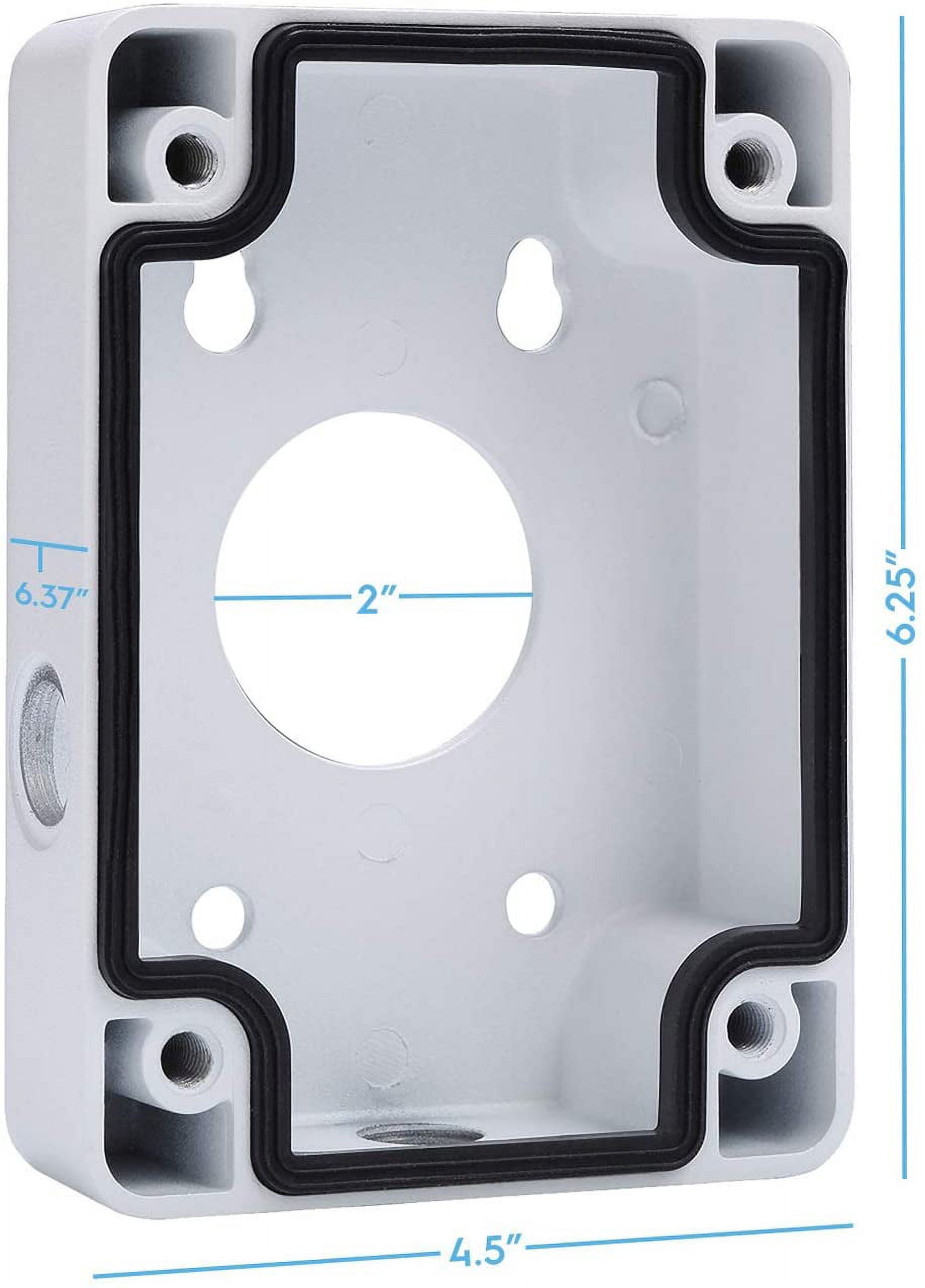 Amcrest AMCPFA120 Water-Proof Junction Box, Compatible w/ IP2M-850EB, IP2M-853EW, IP2M-858W & IP4M-1053EW