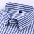 thumbnail image 5 of Kezqiaxn Button Down Shirt Men Fashion Striped Long Sleeve Business Work Shirts with Pocket Mens Clothes Plus Size, 5 of 8