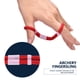 thumbnail image 3 of Eslinga De Dedo De Tiro con Arco Eslinga De Dedo Ajustable Eslinga De Dedo De Arco para Arco Recurvo Accesorio De Tiro De Caza(L-Rojo), 3 of 5