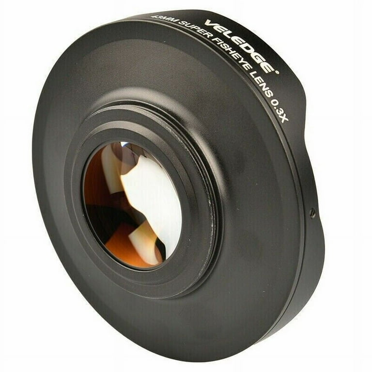 43MM 0.3X HD Ultra Fisheye Camera Lens with Adapter for
