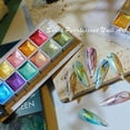 thumbnail image 4 of Set de pigmentos nacarados sólidos para acuarela para uñas, 6 colores, 4 of 5