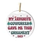 thumbnail image 1 of Adornos navideños circulares personalizados e interesantes, adornos navideños, adornos de amistad, 1 of 4