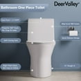thumbnail image 4 of DV-1F0250 One Piece Toilet For Bathroom, Modern Bathroom Toilet with Dual Flush 1.1/1.6 Gpf Fully Skirted Toilets(Soft Close Seat), 4 of 17
