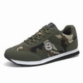 thumbnail image 5 of Men's Camo Sneakers, Low-Top Shoes with Fabric Upper, TPR Sole, Camouflage & Green, Compatible for Hiking, Running & Outdoor, Stability for Rough Terrain, Casual Wear (Ideal for Gym, Daily Use), 5 of 8