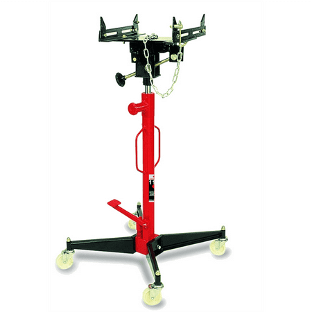 American Forge & Foundry AFF - Transmission Jack - Hydraulic - Telescopic - Single Stage - 1,100 Lbs. Capacity - 45" Min H to 74" High H - Manual Foot Pedal