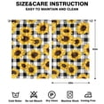thumbnail image 2 of Sunflower Pattern Curtains 42x63 Inch Rod Pocket Blackout Drapes 2 Panels, Farmhouse Floral Style for Modern Rustic Homes, 2 of 2