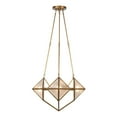 thumbnail image 4 of Kuzco Lighting Ch332421 Cairo 8 Light 21" Wide Chandelier - Urban Bronze / Clear Ribbed, 4 of 5