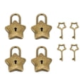 thumbnail image 2 of Mini Candado En Forma De Estrella Cerradura Pequeña En Forma De Estrella Pequeña Cerradura De Metal En Forma De Estrella Con Llave Para Diario Libro Joyero Decoración Caja De, 2 of 7