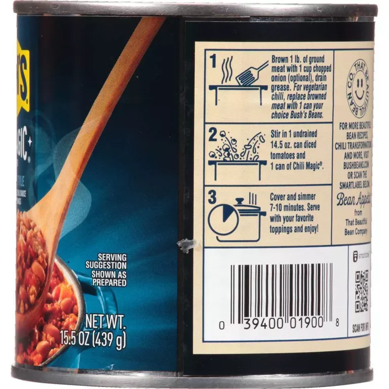 4 CANS Bush's Chili Magic Chili Starter Hearty Heat Hot 16 oz Can Base – JT  Outfitters