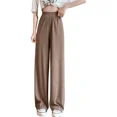thumbnail image 1 of Pantalones De Gasa Sueltos De Moda Para Mujer- Estilo Casual, 1 of 6