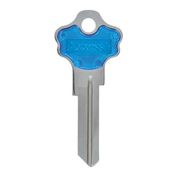 House of Office 97-Single Sided Universal Key Blank, Blue - Pack of 10