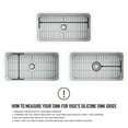 thumbnail image 3 of VIGO 25 in. Silicone Kitchen Sink Protective Bottom Grid For Single Basin Sink in Gray, 3 of 6