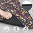 thumbnail image 3 of Xecao Mushrooms Snails Butterflies Print Car Foot Mat Set of 4 Pieces Neoprene All-Weather Dust-Proof Stain-resistantCar Interior Decorative mats Non-Slip Mats, 3 of 6