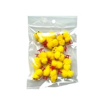 Gaiwos 16 PCS Easter Fluffy Chicks 1.2 inches, Yellow Mini Plush Chicks Figurines, Realistic Farm Chick Ornaments Stuffed Animal for Easter, Party Favors, Easter Basket Stuffers