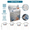 thumbnail image 6 of Orange Navy Blue Coral Table Runner 72 Inches, Summer Beach Coastal Ocean Bed Runner Dresser Scarves Tabletop for Indoor Outdoor Parties/Ceremony/Banquet, 14" x 72", 6 of 9