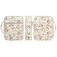 thumbnail image 2 of ZUXONGSY Red Rose Print Bible Cover for Women Quilted Bible Holder Portable Handbag with Handle Carrying Book Case for Christian, 2 of 7