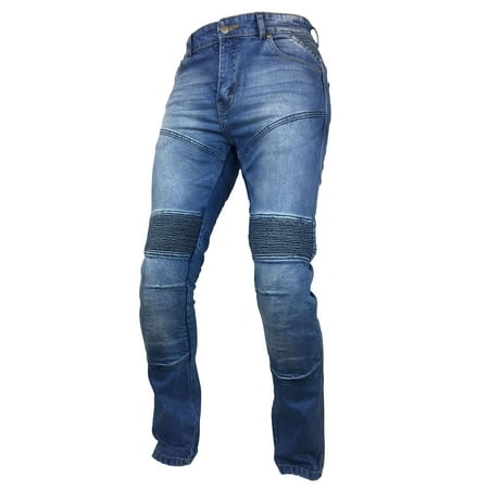 Mens Denim Motorbike Sports Jeans with Protective Lined
