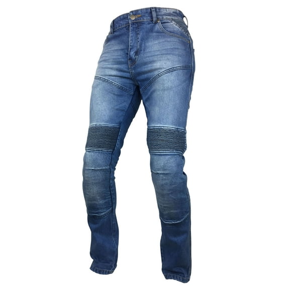 Skylinewears Mens Denim Motorbike Sports Jeans with Protective Lined Armoured