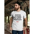thumbnail image 2 of Threat To Justice Everywhere Men T-Shirt, Male Medium, 2 of 4