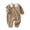 Brown, variant on mgoYE Cute Baby Boy Clothes Infant Boy Waffle Funny Duck Stripes Romper Embroidery Jumpsuit 3-18Months Size 6-9 Months