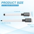 thumbnail image 2 of Magnetic Whiteboard Pen, 0.5-1mm Fine Tip Dry Erase Black Markers, 12 Pcs, 2 of 6