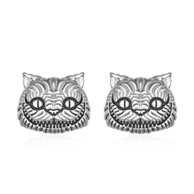 New Cute Cheshire Cat Earrings Alice in Wonderland Accessories