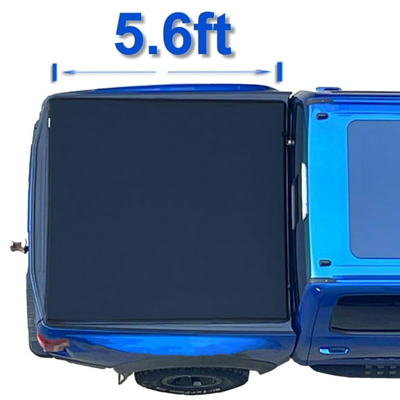 Mamoru Soft Roll Up 5.6ft Truck Bed Cover Compatible for 2015 2016 2017 2018 2019 2020 2021 2022 2023 2024 2025 F-150 and Lightning Vinyl Tonneau Cover | Styleside