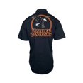 thumbnail image 4 of Harley-Davidson Chemise Noire pour Homme Rising Eagle P/P Rétro Imprimé Aigle (348), 4 of 12