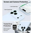 thumbnail image 4 of Liquid Silicone Case with Magnetic Compatible with iPhone 17 Pro, Integrated Camera Control Button, Anti-Scratch Microfiber Lining, Light Blue, 4 of 8