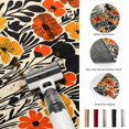 thumbnail image 5 of Area Rugs 2.7'x5', Orange Yellow Black Carpet Runner Indoor Outdoor Rugs Home Decor Aesthetic, Botanical Tropical Leaf Summer Non Slip Mats Washable Accent Rug for Living Room Bedroom, 5 of 8