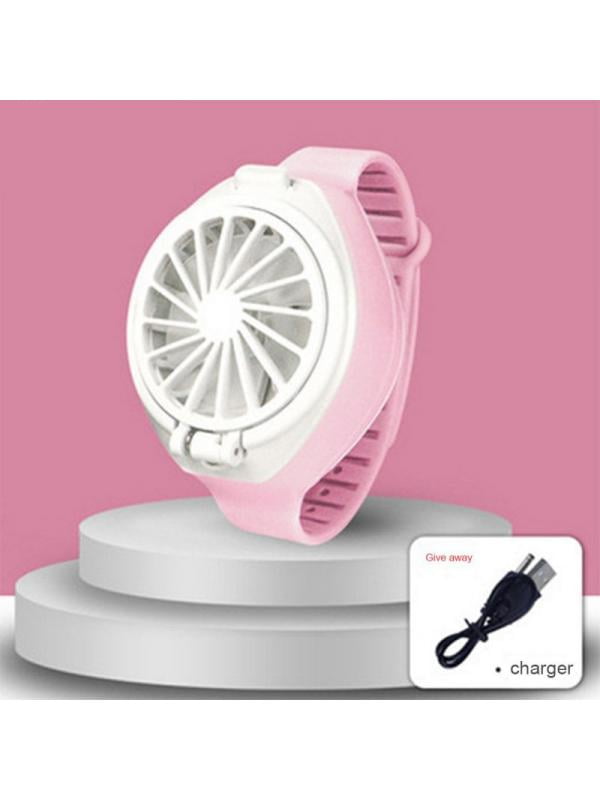 Rechargeable USB Fan Air Cooler Mini Operated Hand Held Protable No Battery AL 