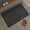 Black, variant on Bath Mat 16"x24",Ultra Thin Bathroom Rug fit Under Door Light Grey