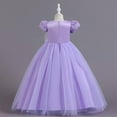 thumbnail image 3 of Robe Longue Princesse pour Filles 350 Enfants Robe de Concours Mariage Maxi Fête Bal Fleur, 3 of 5