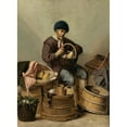 thumbnail image 3 of Gerard Donck 19x24 Black Modern Framed Museum Art Print Titled - An Egg Dealer (1635), 3 of 5