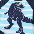thumbnail image 5 of Boys Swimsuit Rash Guard Toddler Kids Long Sleeve Dinosaur Two Piece, 5 of 7