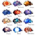thumbnail image 2 of Waterproof 3D Universe Planet Scenery Broken Wall Sticker Room Decoration Earth, 2 of 8