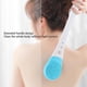 thumbnail image 5 of Cepillo corporal vibrador para exfoliación y masaje - Cepillo de ducha USB recargable con 3 velocidades, mango largo, cerdas de silicona azul cielo, 9x43cm, 5 of 7