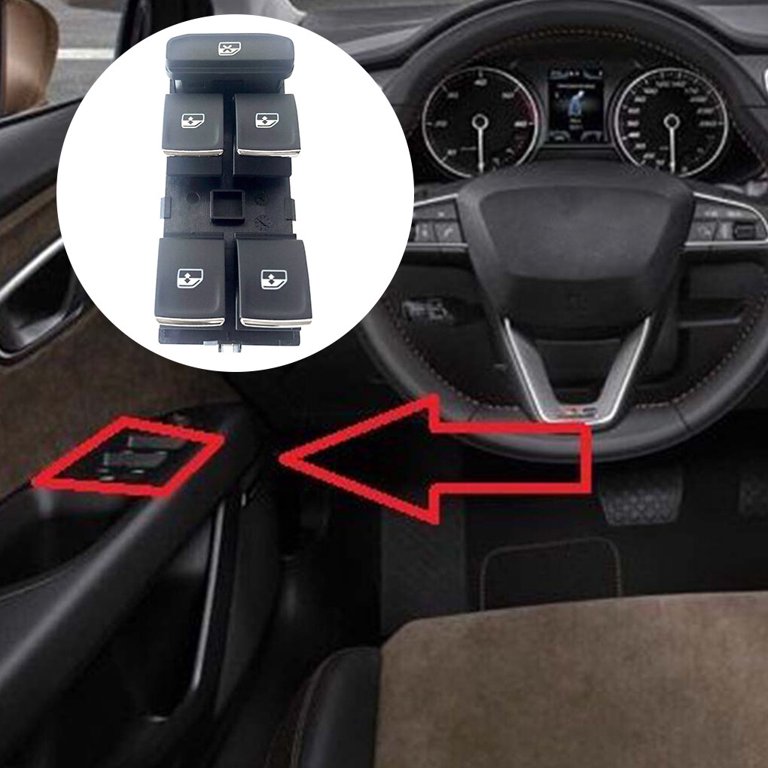 5G0959857E 5G0959857A Car Window Main Button Plastic Metal Window