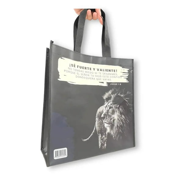 Bolsa Tote bag grande a todo color. S� fuerte y valiente