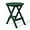 Dark Green, variant on SSyao HDPE Outdoor Folding Dining Table, 24.5 Inch Round Portable Patio Table, All-Weather Bistro Table for Garden, Balcony, Deck, Porch, or Backyard, Gray