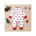 thumbnail image 3 of nvzhuang Infant Baby Cartoon Cars Jumpsuit, Crew Neck Long One-Piece Clothes, Long Sleeve Stitching Bodysuit, 3 of 8