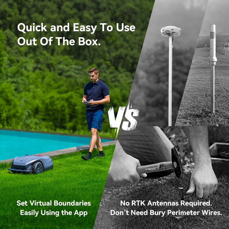 Neomow X SE Robot Lawn Mower Perimeter Wire Free for 0.75 Acre 3D LiDAR SLAM+Vision Mapping Robotic Lawnmower with 4G, No RTK Station Required, AI Accurate Obstacle Avoidance, App Control, Anti-Theft