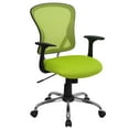 thumbnail image 1 of Mid-Back Green Mesh Swivel Task Chair with Chrome Base and Arms, 1 of 9